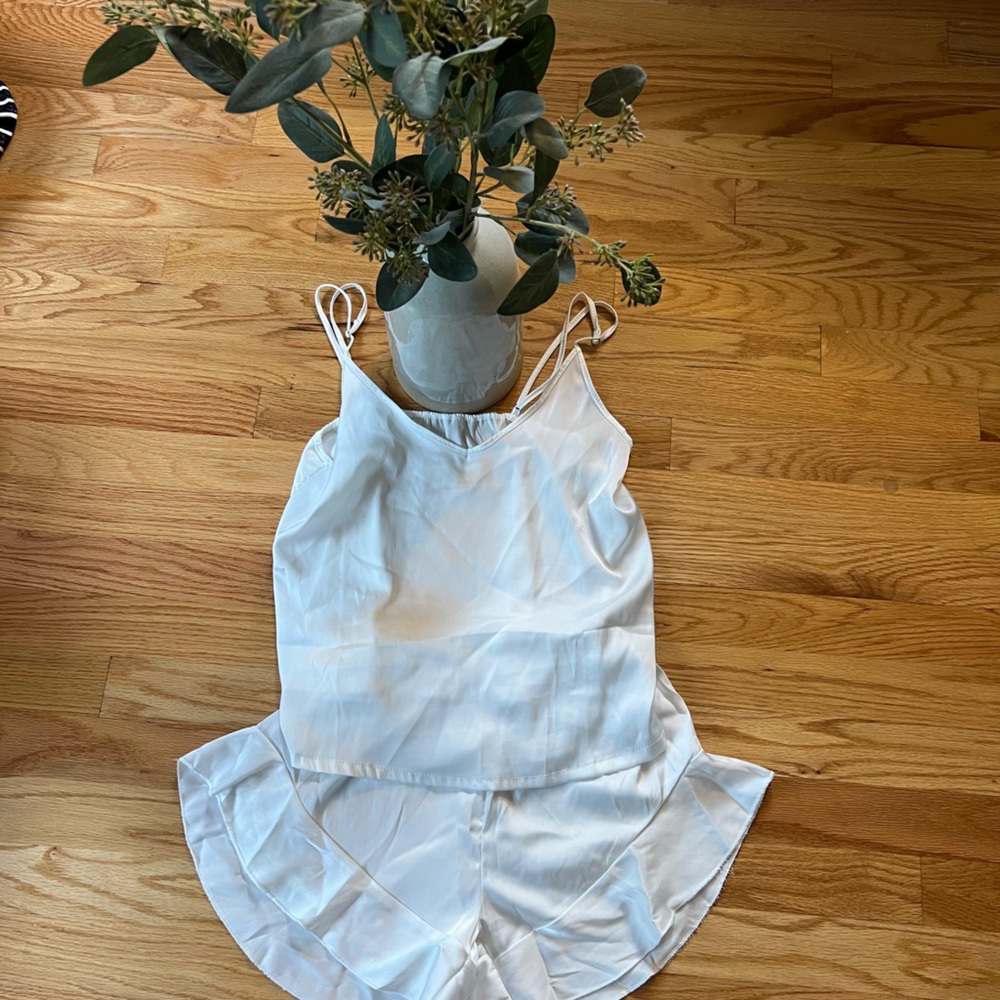 White Bridal Pajamas